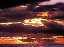 stormy sunset blackpool